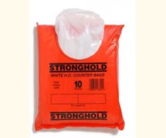 Stronghold White Poly Counter Bags - 10x12" - 1000/Bag